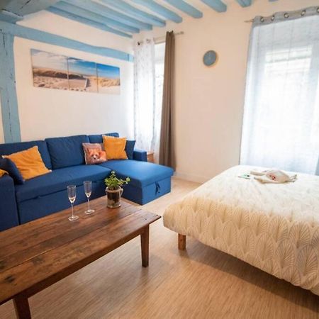 דייפ Blue Appartment With A Fireplace מראה חיצוני תמונה